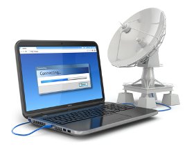 DSL über Satellit Datenübertragung